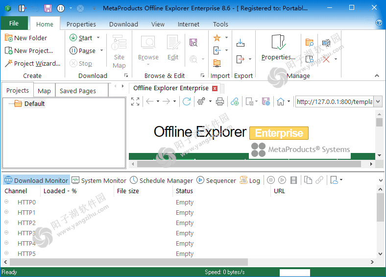 Offline Explorer(离线浏览工具) Enterprise v8.6.0.4976 便携版