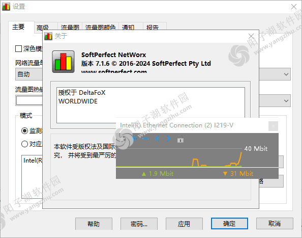 SoftPerfect NetWorx(网络流量监控工具) v7.1.6