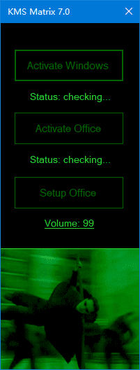 KMS Matrix v7.2 绿色版-windows/office⼀键激活⼯具插图