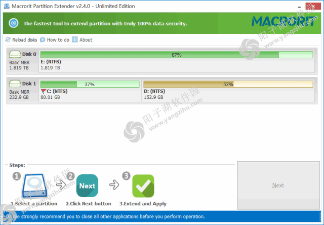 Macrorit Partition Extender v2.6.0 便携版-分区扩展软件插图